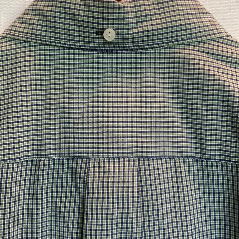 ST JOHNS BAY Men's Green Checkered Long Sleeve Shirt XXL - Picture 9 of 9